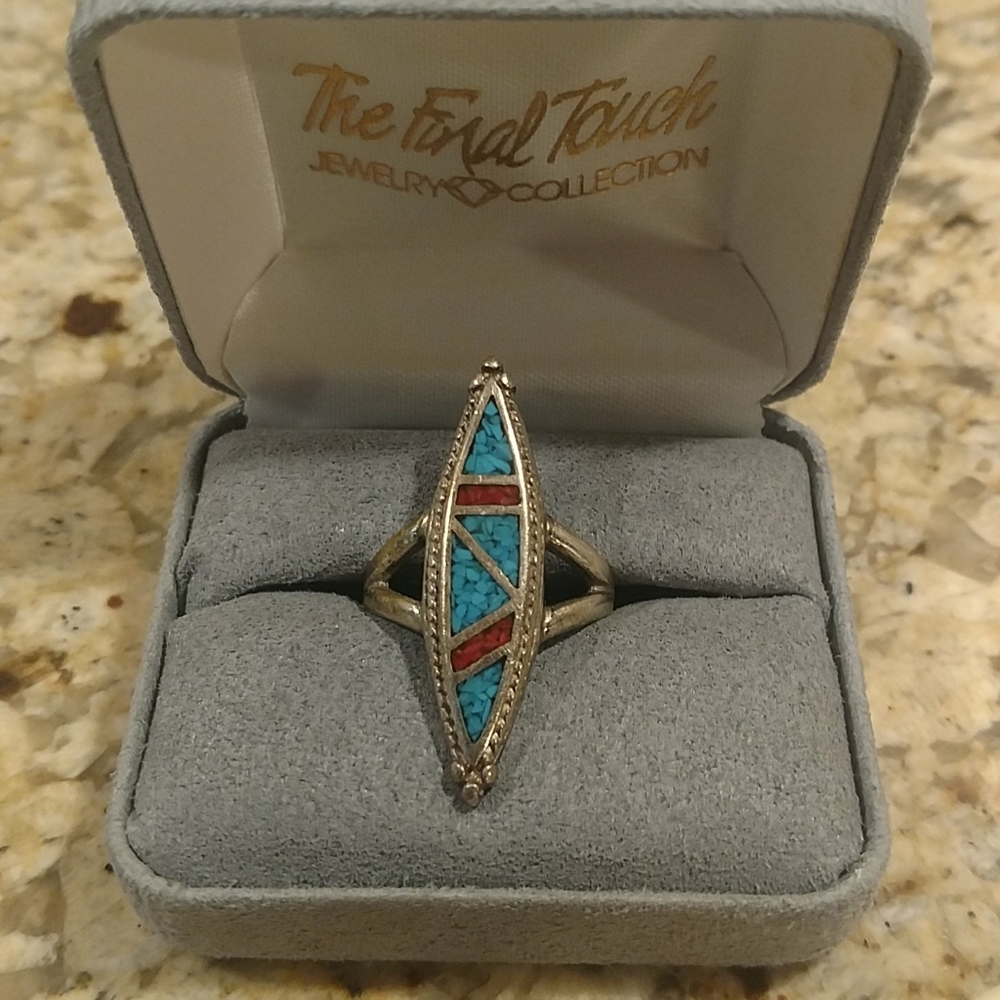 Torquoise and silver ring